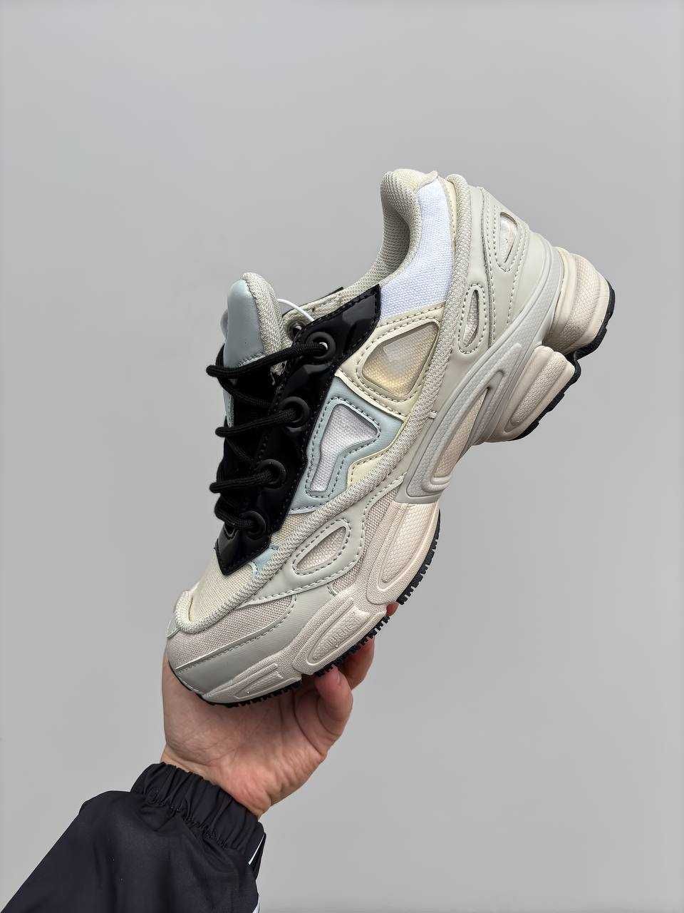 Кросівки Adidas x Raf Simons Ozweego White Beige / кроси Раф Сімонс