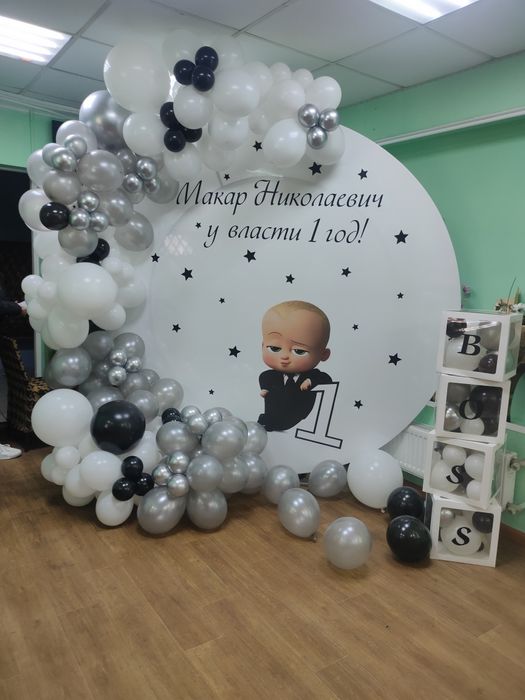 Воздушные шары, гелиевые, фотозоны,  доставка, повітряні кулі