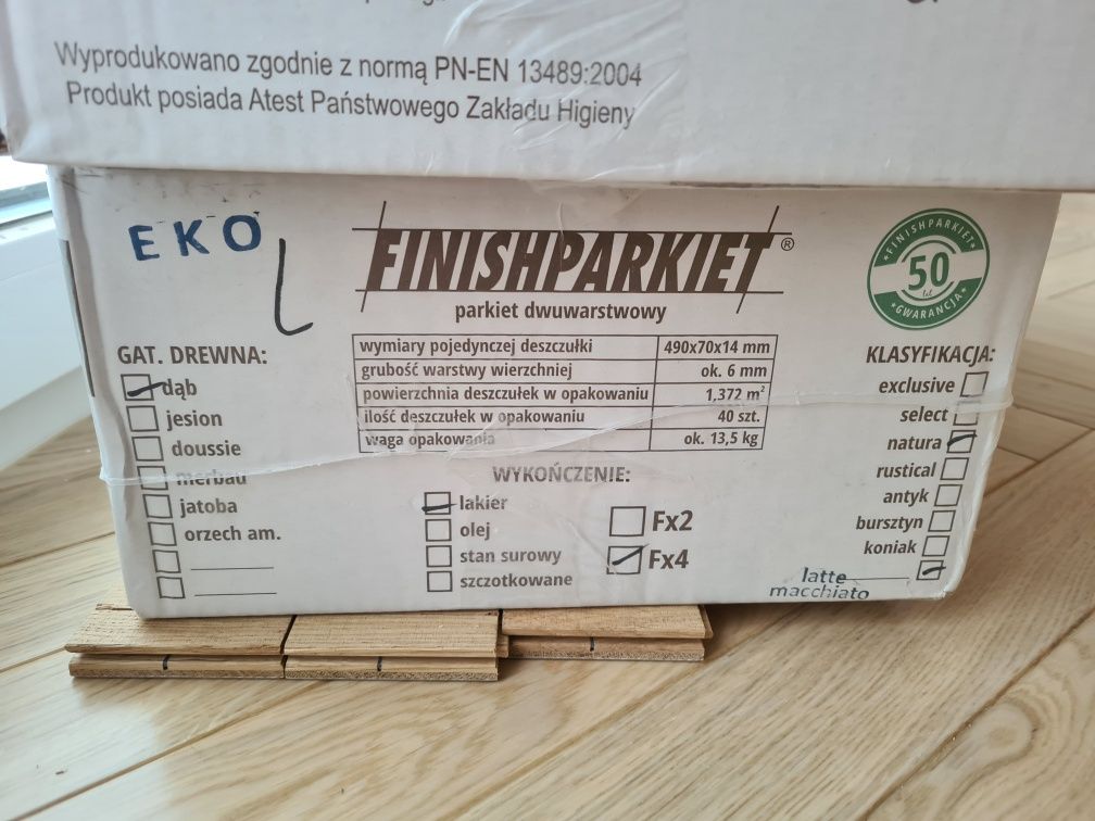 FinishParkiet dąb natura eko jodelka ponad 17m2