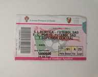 Bilhete de futebol jogo Benfica - F. C. Porto Campeonato Nacional