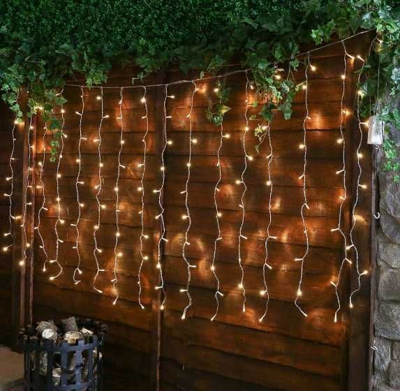 Уличная гирлянда "Водопад" - празднично/экономно/светло