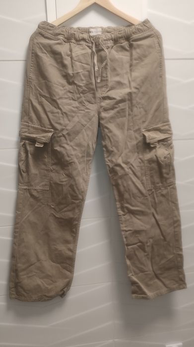 Spodnie Zara r. 38 bojówki cargo szerokie