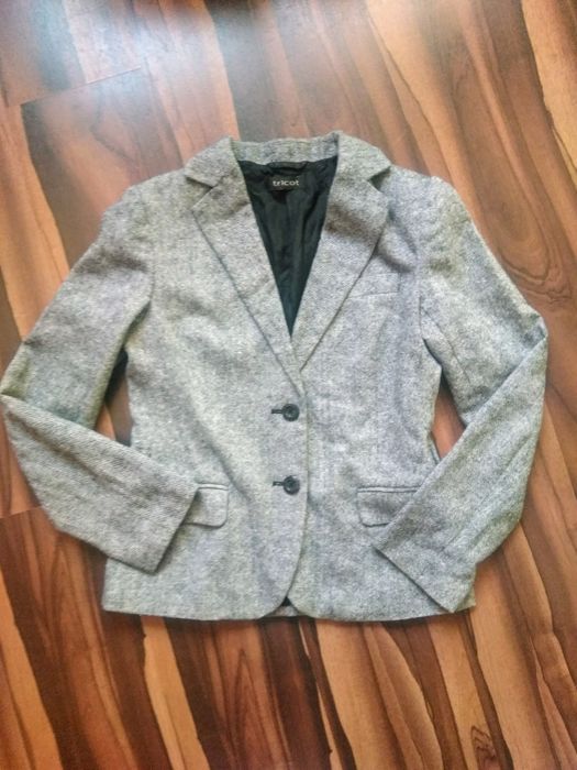 Wełniana marynarka żakiet M