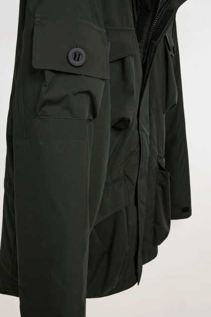 ZARA Luksusowa KURTKA PARKA z kieszeniami butelkowa zieleń XL