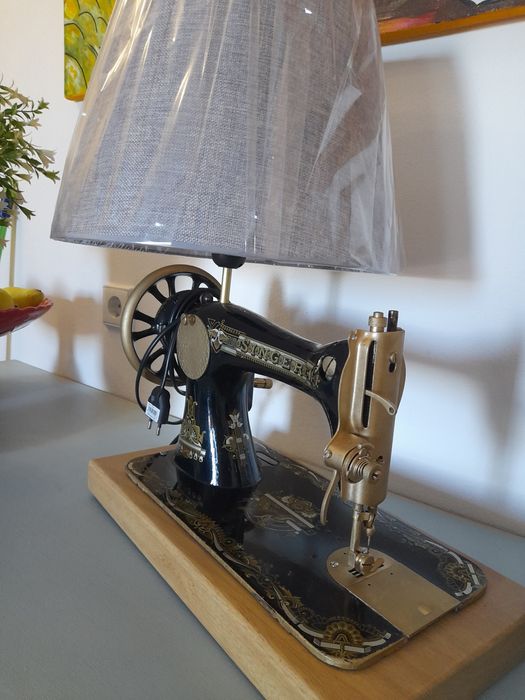 Candeeiro custom - Máquina costura