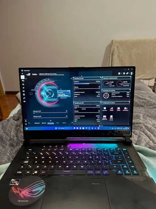 Pc gaming asus rog strix scar, AMD Rizen 9 5900hx e Rtx 3070 COMO NOVO