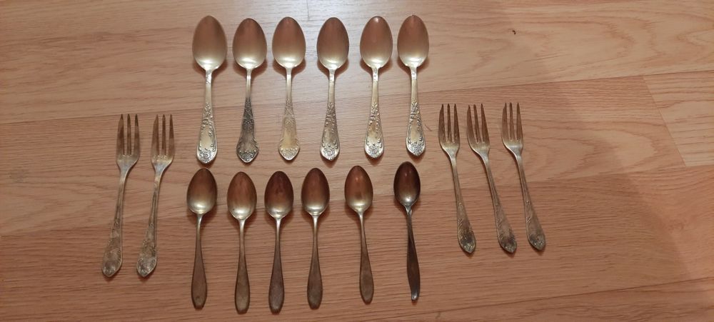 Sztućce posrebrzane