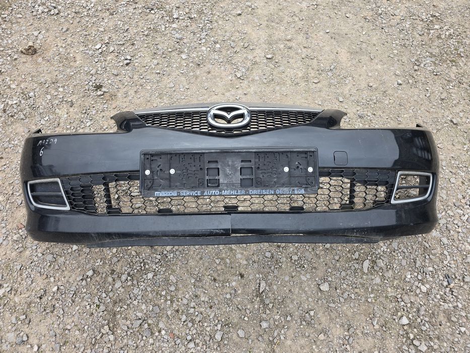Zderzak Przód Tył Mazda 6 Czarny Lift