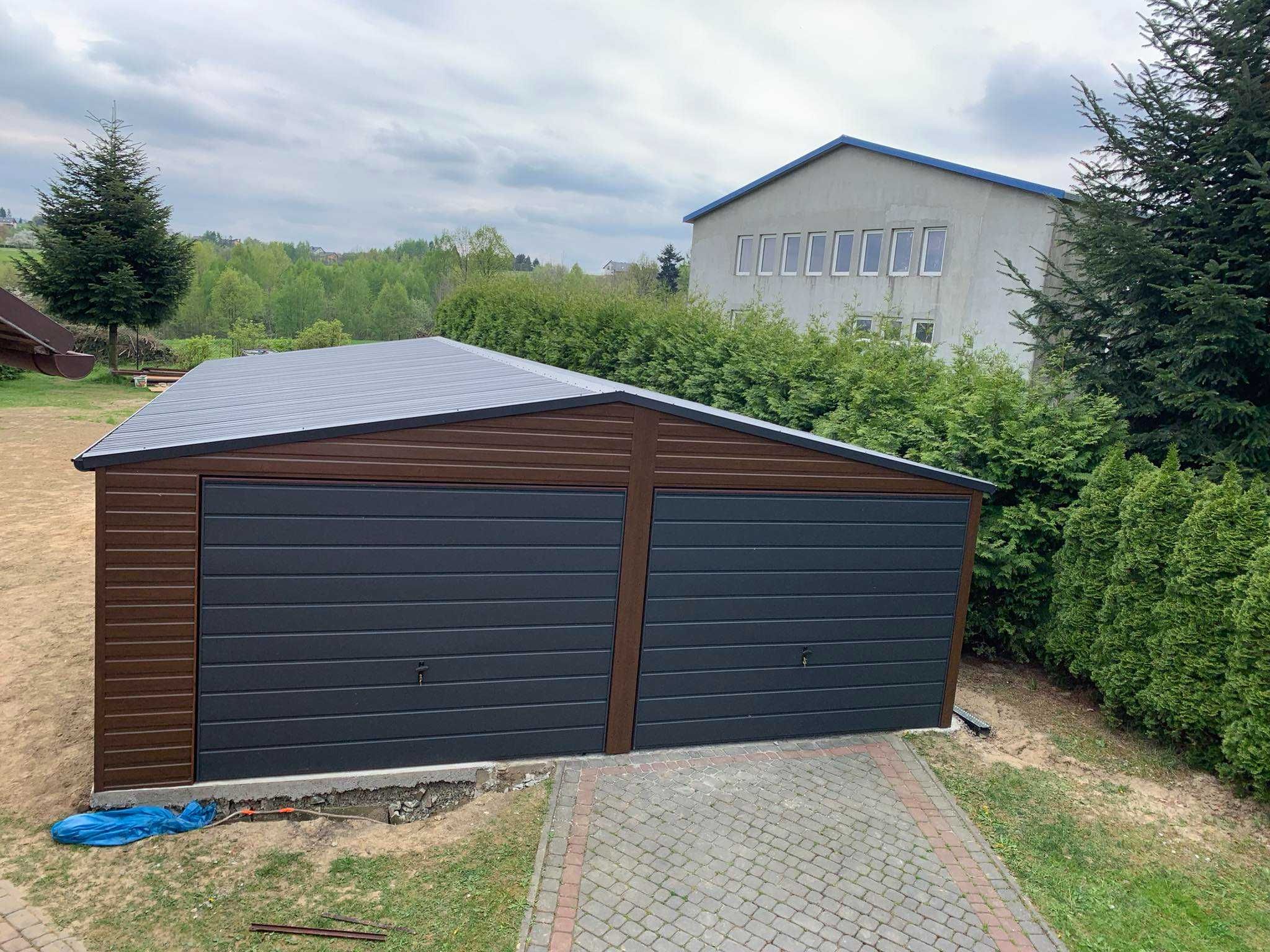 Producent garaży blaszanych premium ,każdy wymiar, profil zamknięty