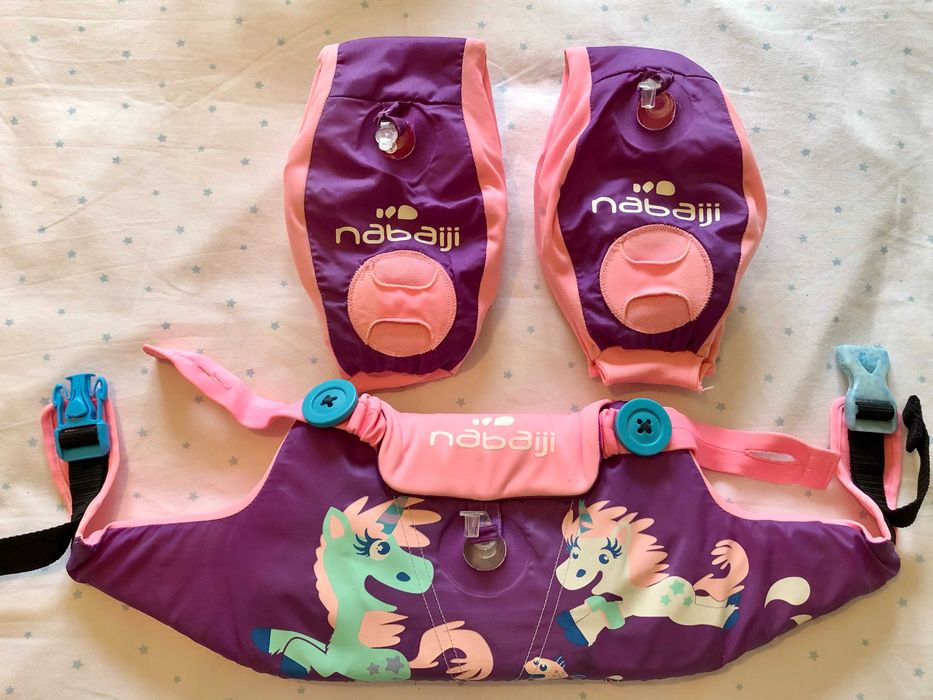 Braçadeiras - cinto evolutivas criança - óptimo estado