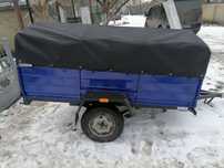 Усиленный одноосный прицеп Днепр-23, тент в подарок!