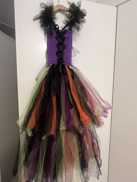 Vestido Bruxa 6/8 anos Halloween / Carnaval