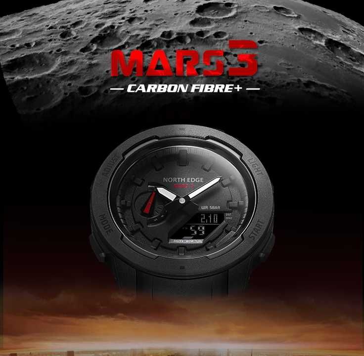 Протиударний чоловічий годинник North Edge Profi Mars 3