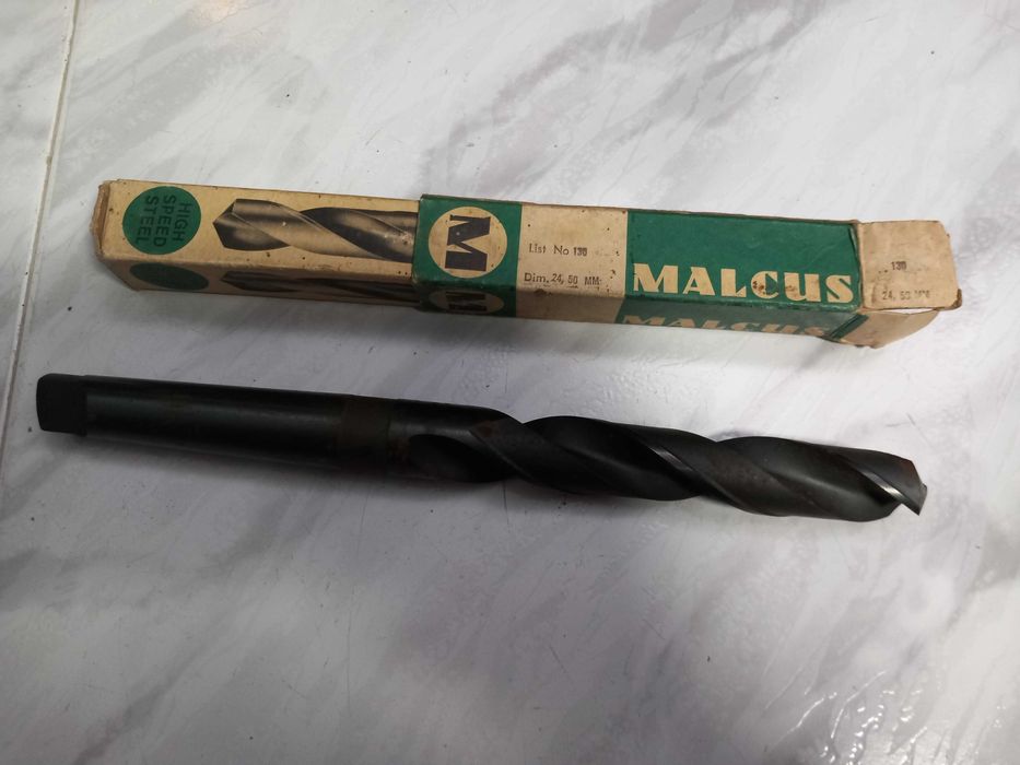 Broca aço rápido HSS de haste cónica 24,5cm, nova