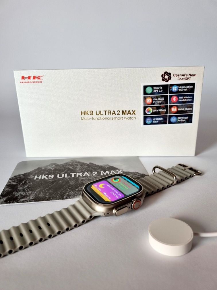 Smartwatch HK9 Ultra 2 Max menu PL