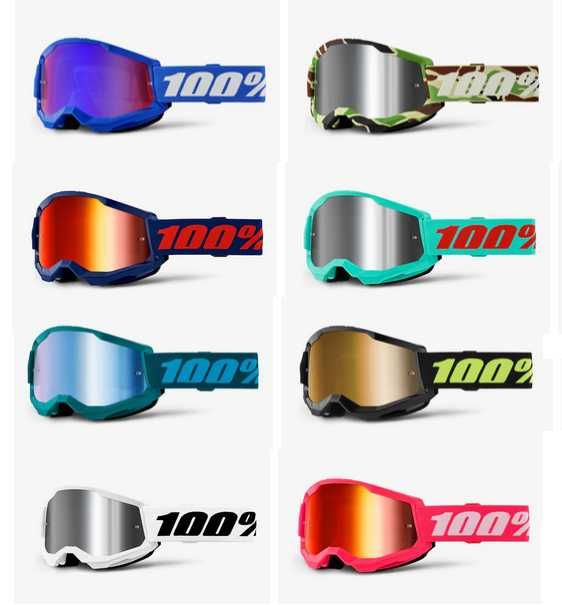 Gogle 100% strata 2 na cross,enduro,MX,quad, KTM,Yamaha, Honda,MORO