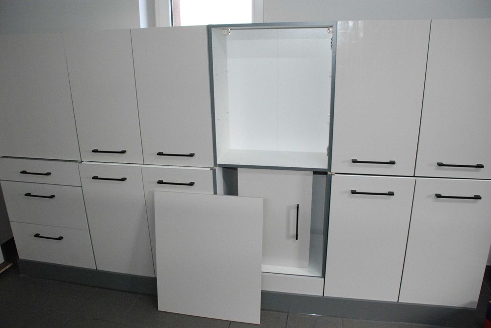 Meble kuchenne KASHMIR Fronty Kaszmir AKRYL MAT/ANTRACYT-3,4 m + blat