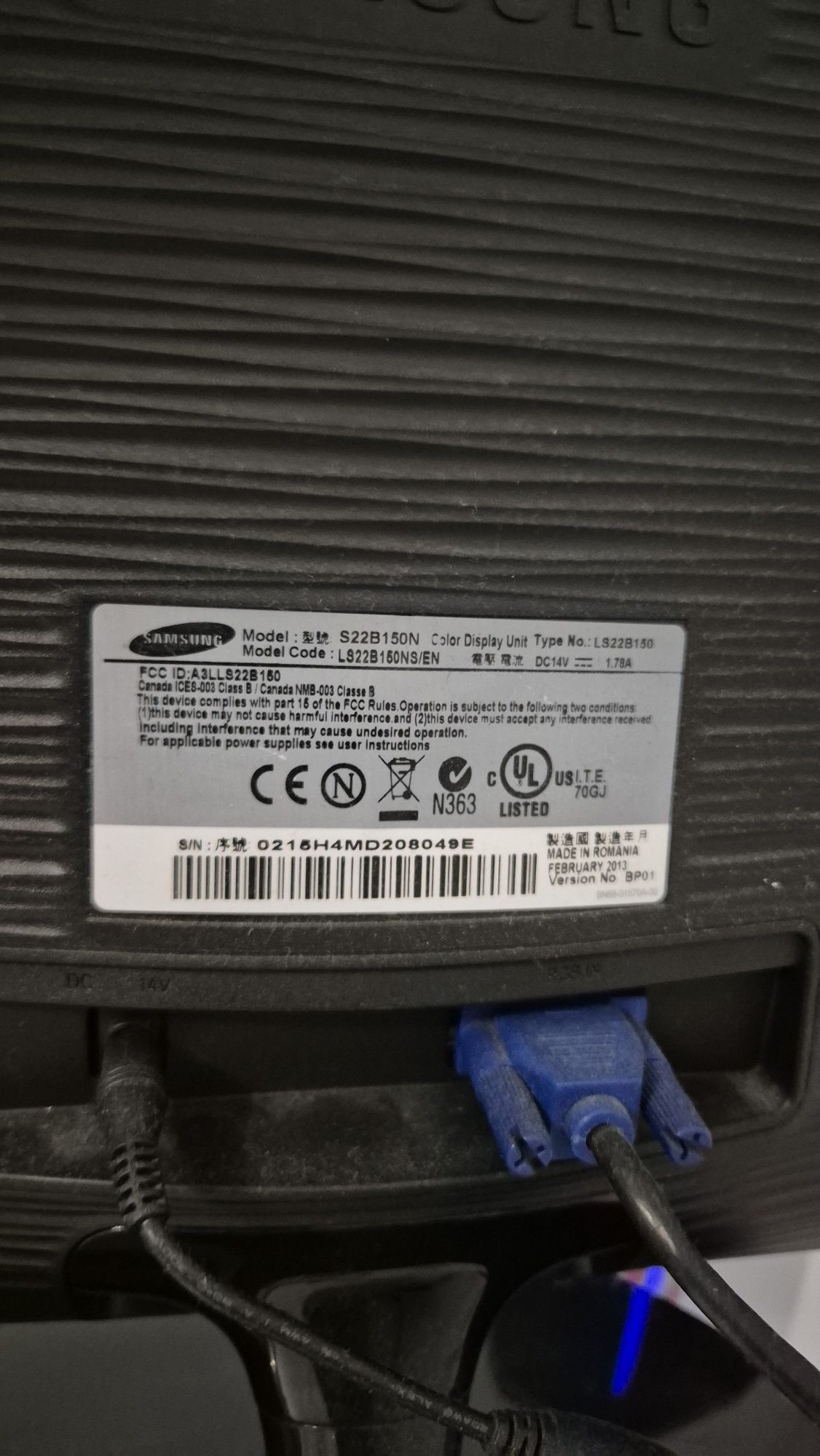 Monitor Samsung S22B150N