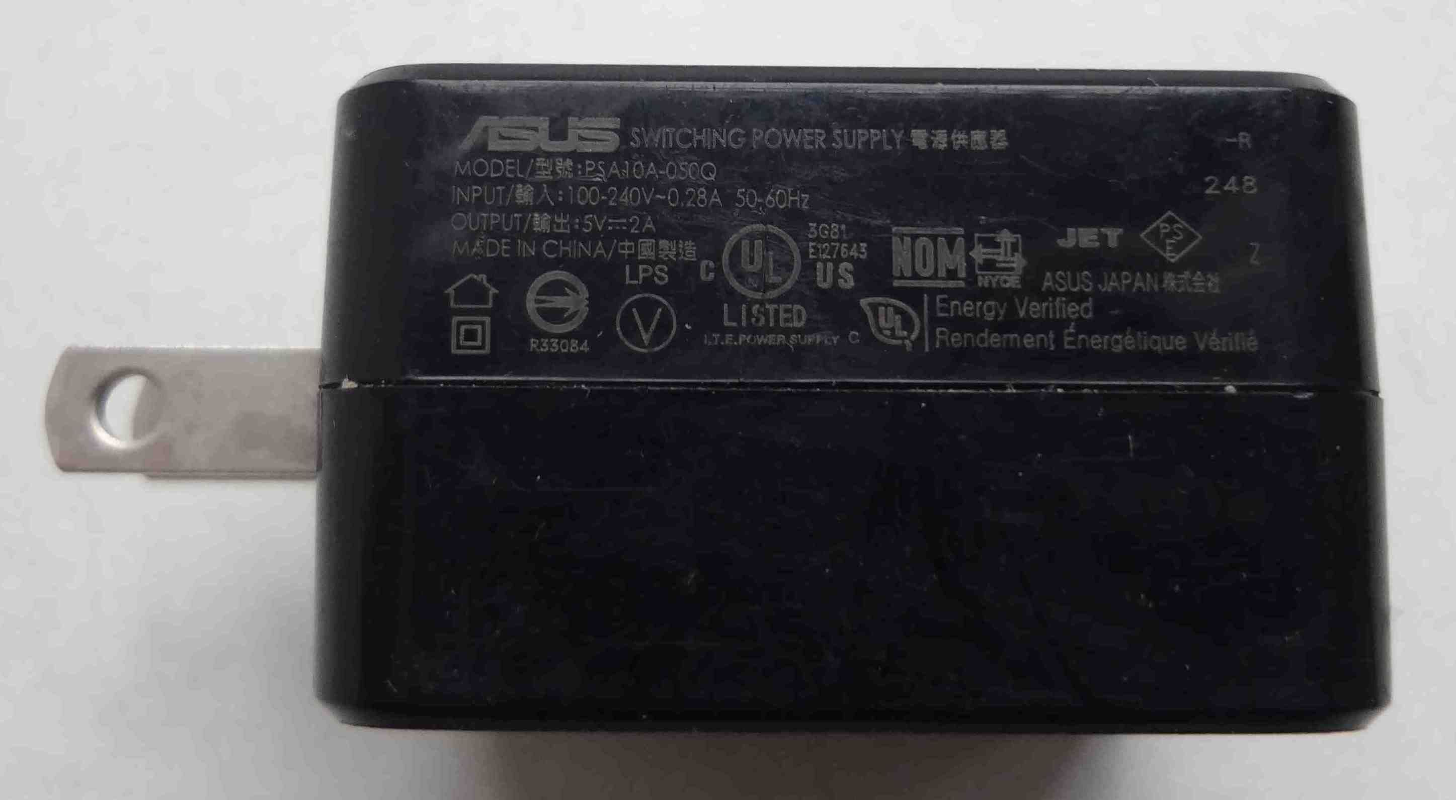 Блок питания Asus 5V 2A модель PSA10A-050Q Сетевая зарядка