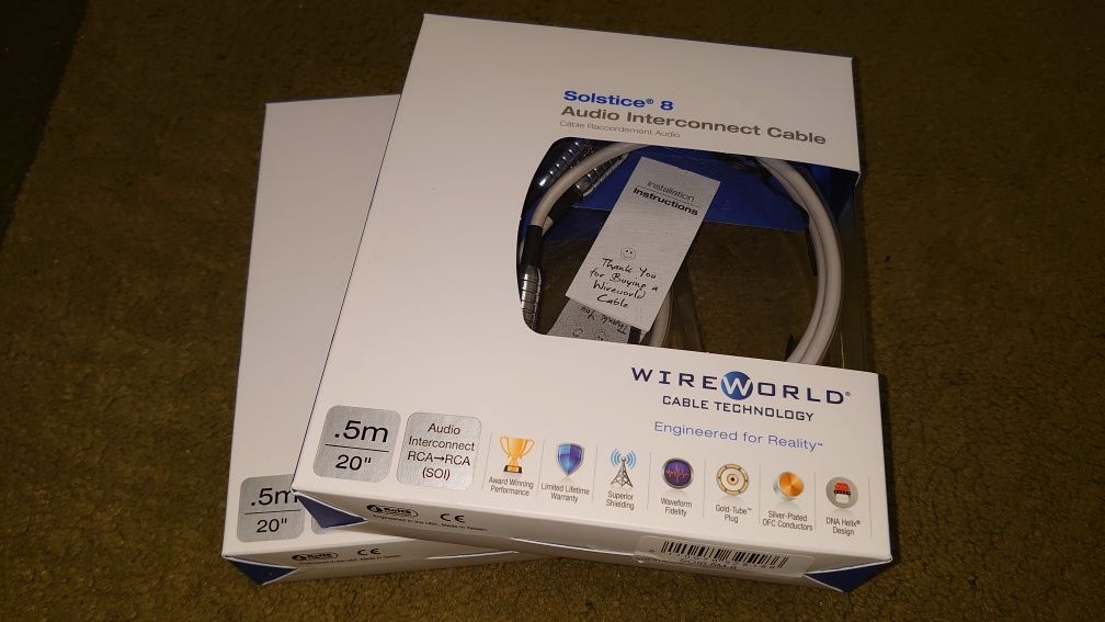 Продам межблочный кабель Wireworld Solstice 8 Interconnect 0.5m