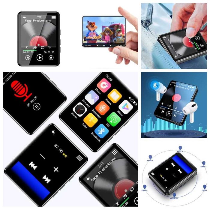 Многофункциональный MP3 плеер RockStar audio play Bluetooth 128ГБ HiFi