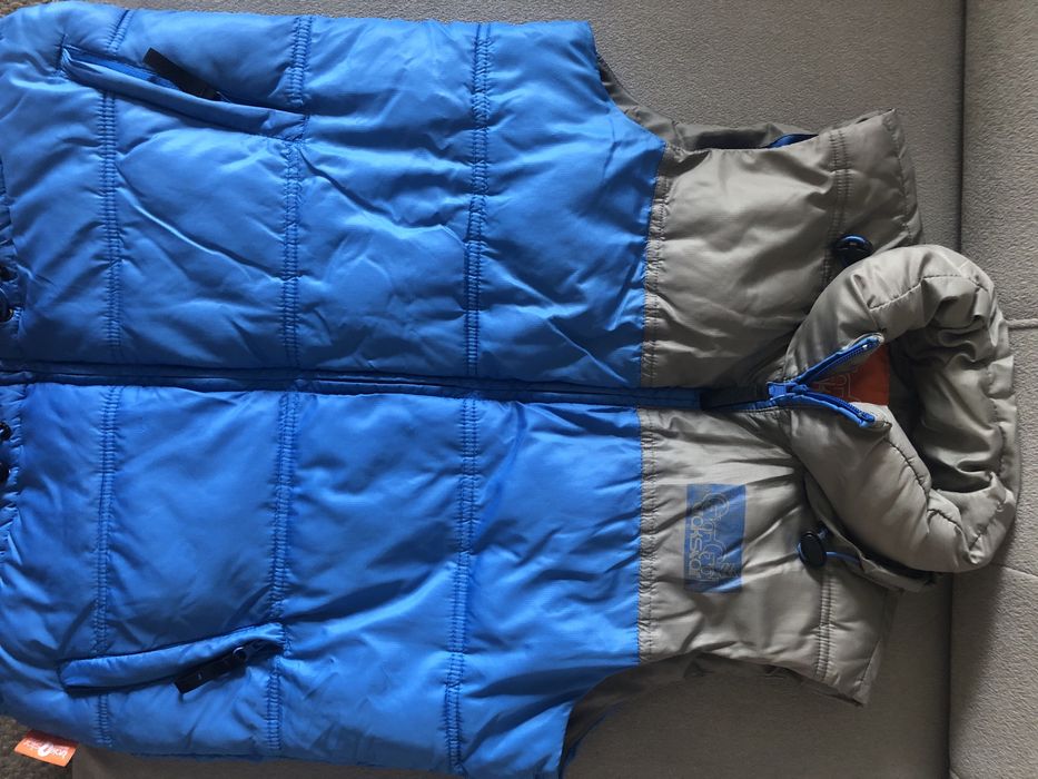 Kamizelka bezrekawnik Goi Goi meski niebieski S cieply jesienny