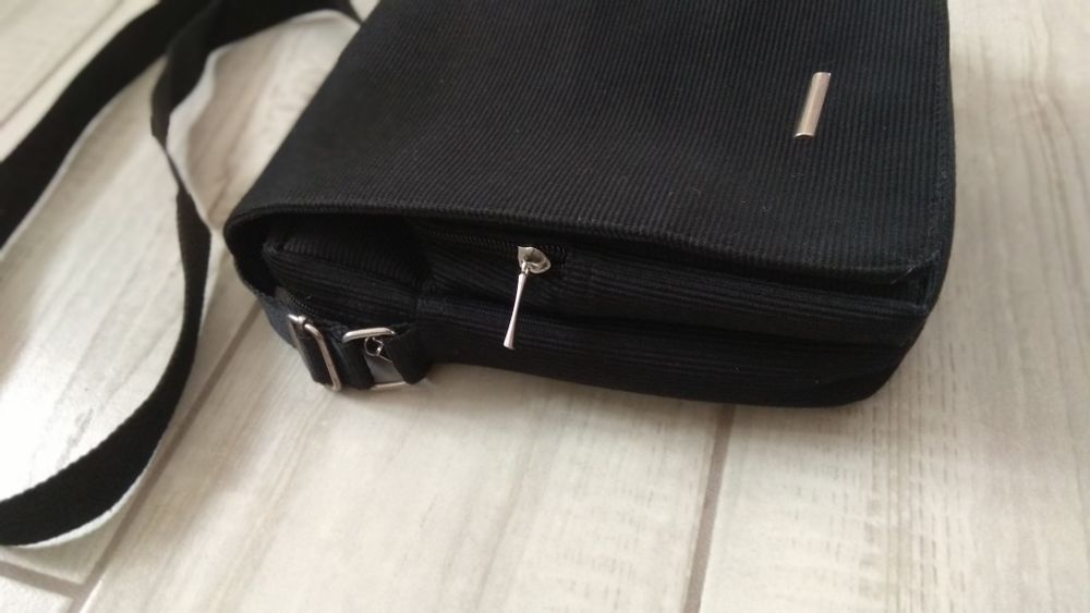 Torba listonoszka torebka czarna