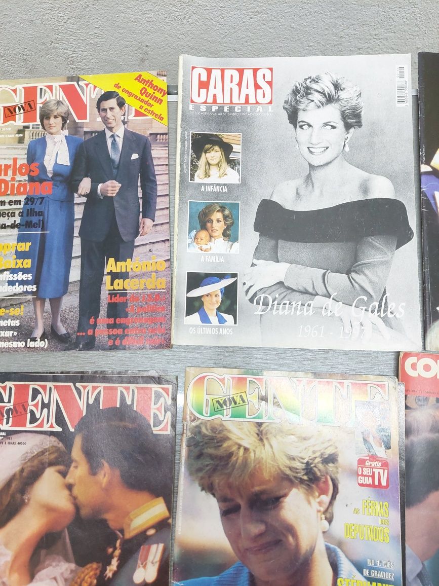 Lady di princesa Diana conjunto 6 revistas
