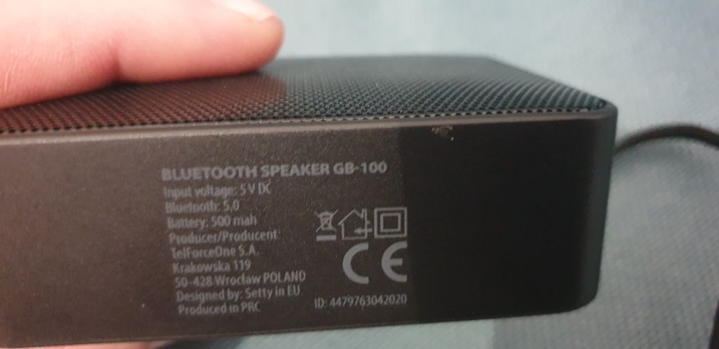 Głośnik bluetooth speaker gb 100