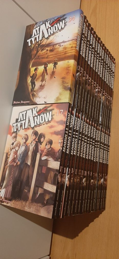 Atak Tytanów Manga 34 tomy po Polsku