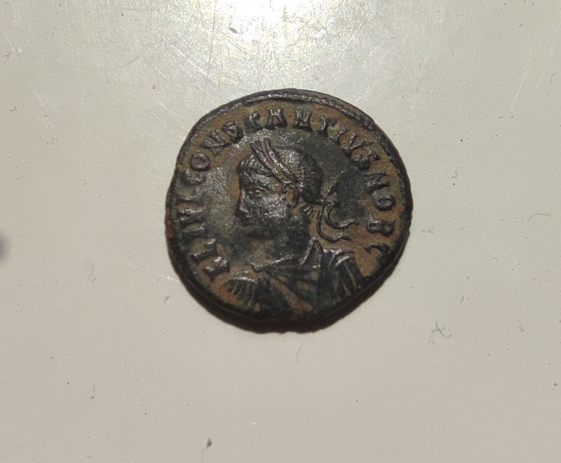 Stara moneta Rzym brąz Constantine Follis II 325-326 AD Nikomedii MNS