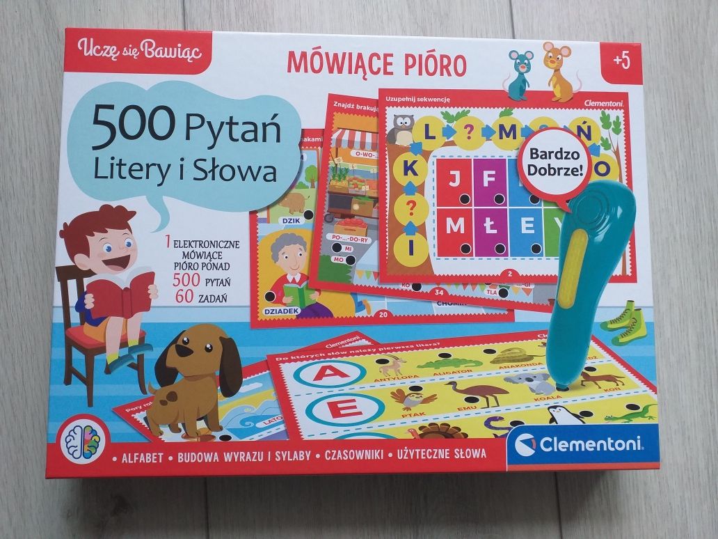 500 pytań litery i słowa Clementoni