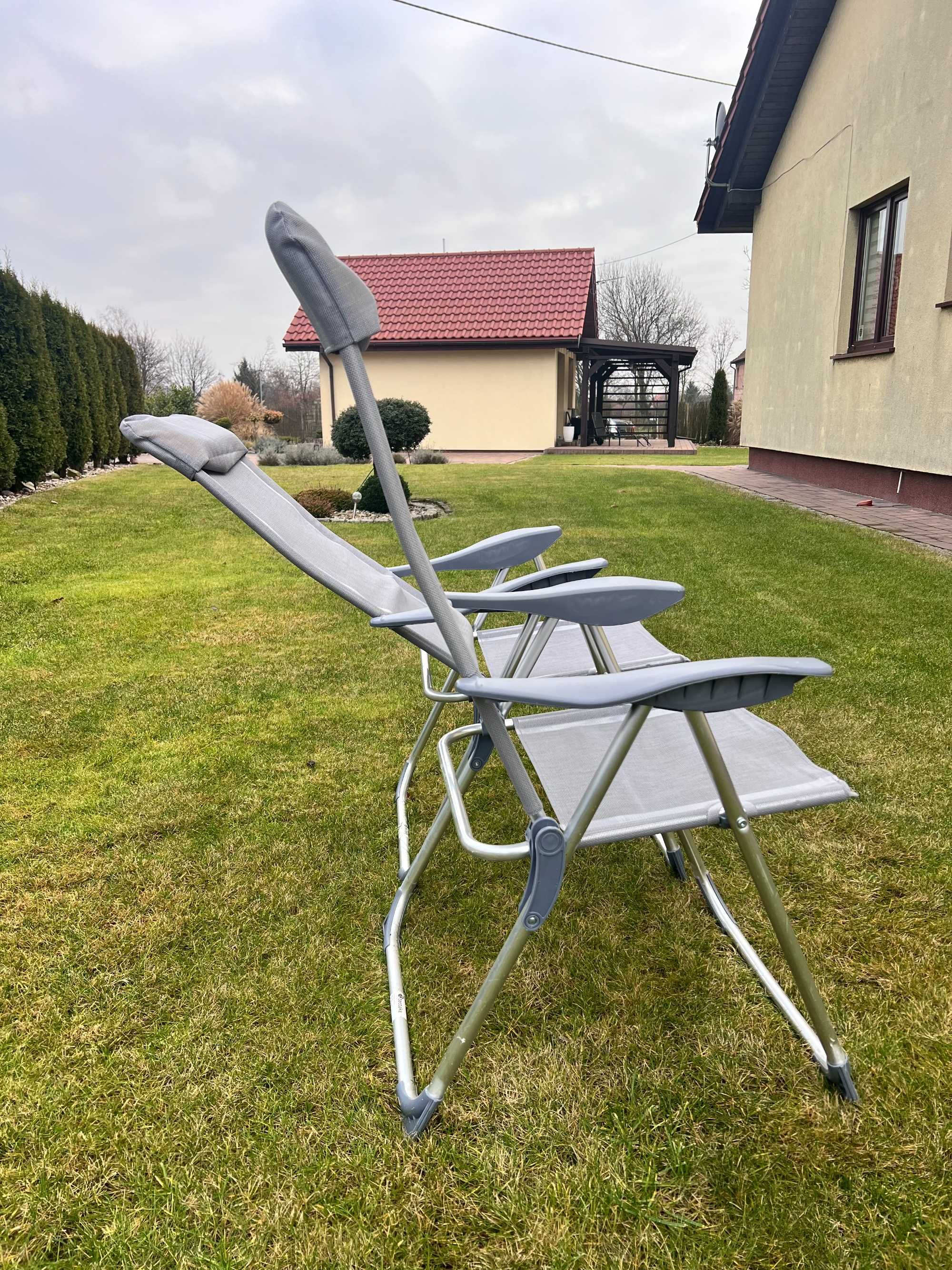 krzesło składane turystyczne cena za 2szt!! regulowane oparcie