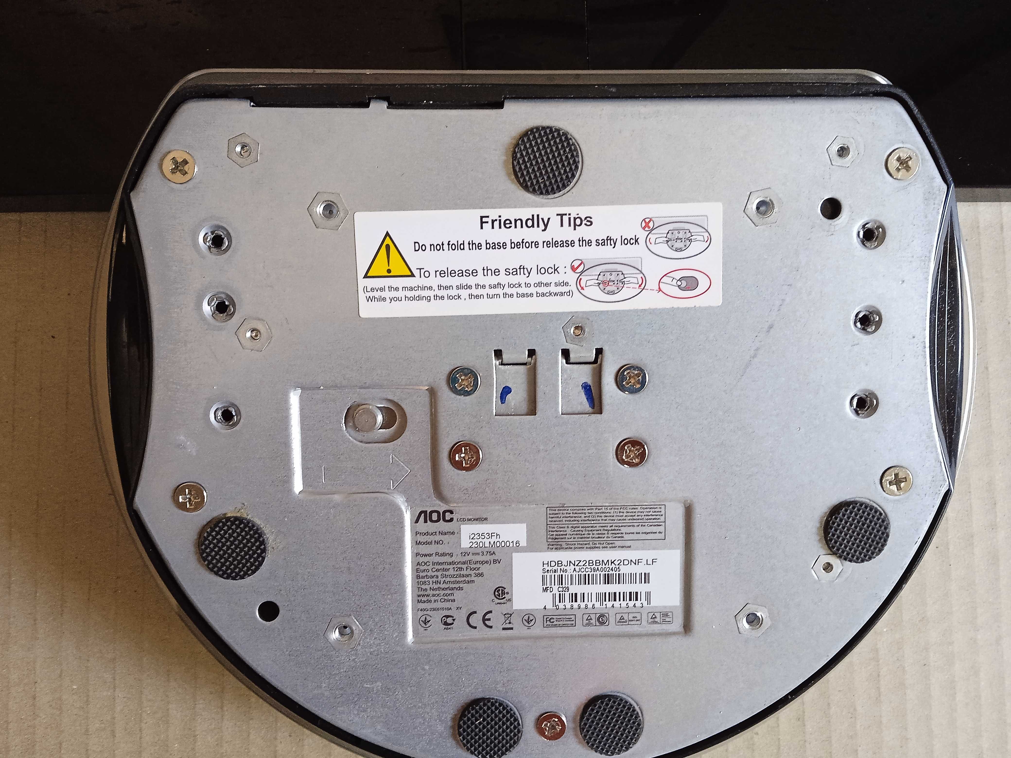 ультратонкий монитор AOC I2353Fh 23" IPS матрица