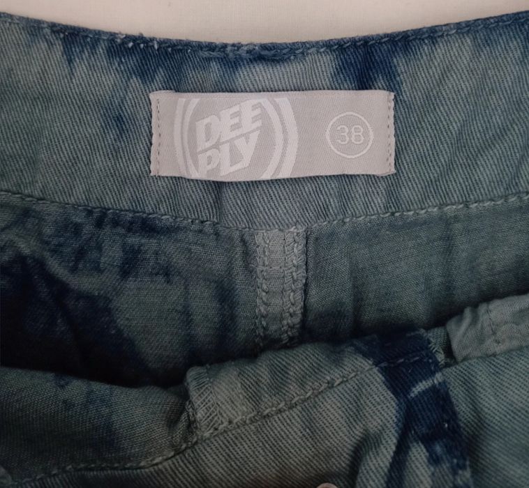 Calções de ganga curtos tie dye Deeply
