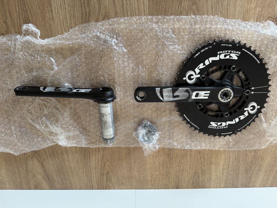 Pedaleiro Rotor 3D 175mm + Pratos 53/38 Ovais