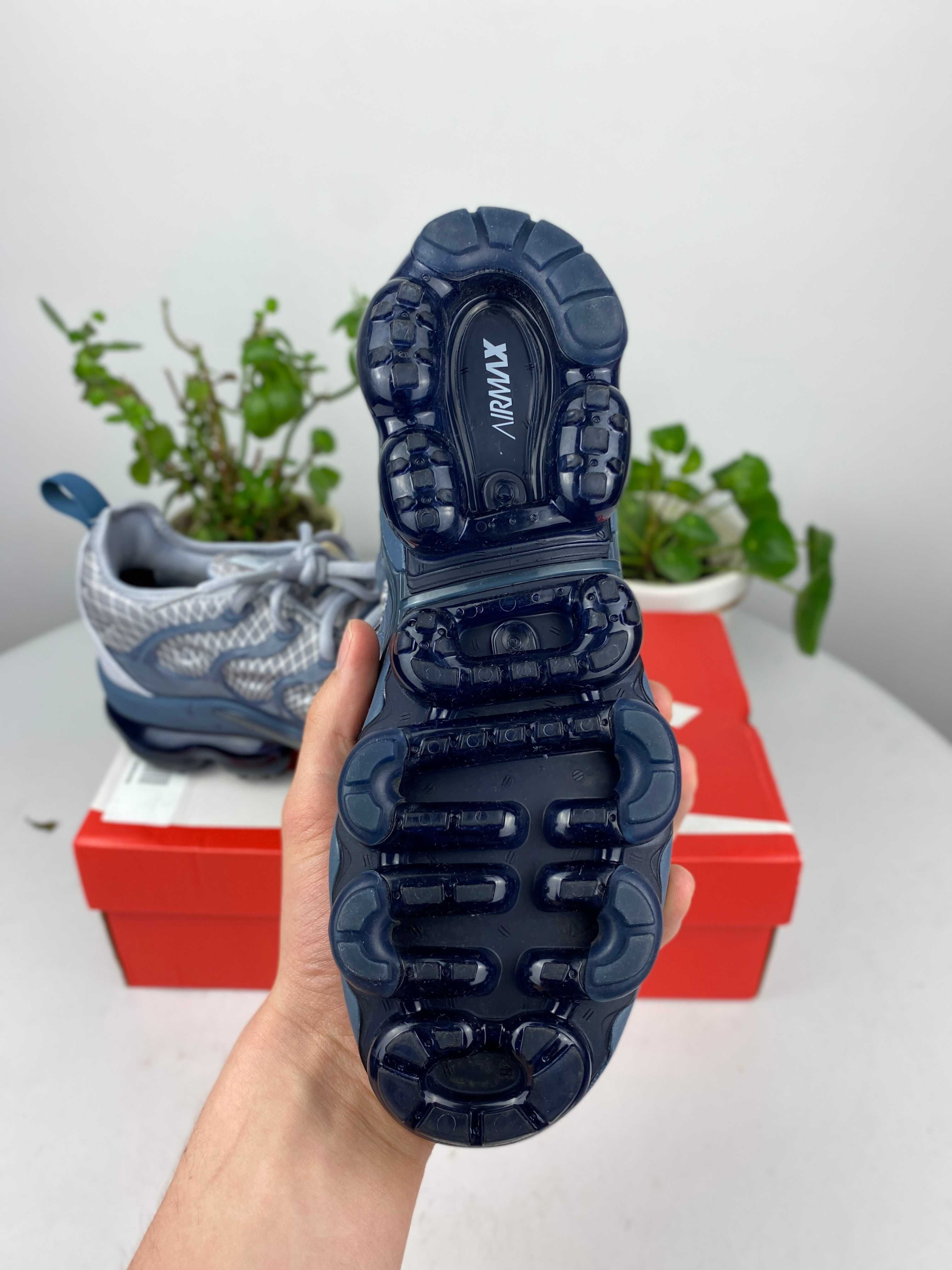 szare niebieskie granatowe buty nike air vapormax plus r. 40,5 n161