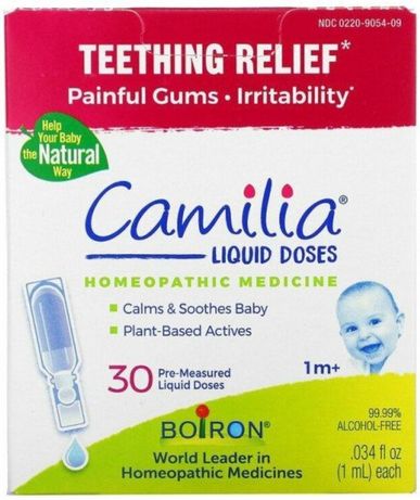 Краплі для зняття болю при прорізуванні зубів Boiron, Camilia Teething