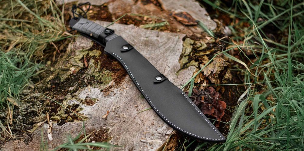 Duży Nóż Wojskowy Maczeta Taktyczny Survivalowy Bushcraft Piła Prezent