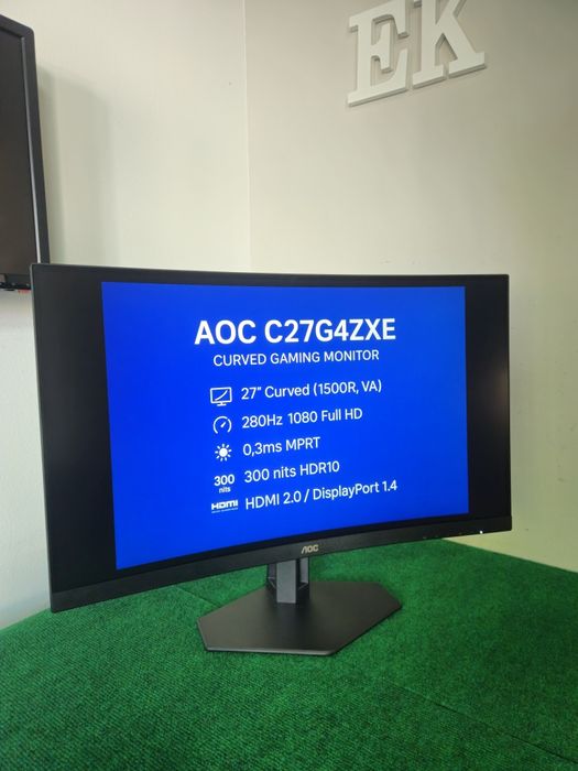 Monitor Gaming AOC C27G4ZXE 27" Curvo 280Hz HDR10 – Loja | Garantia