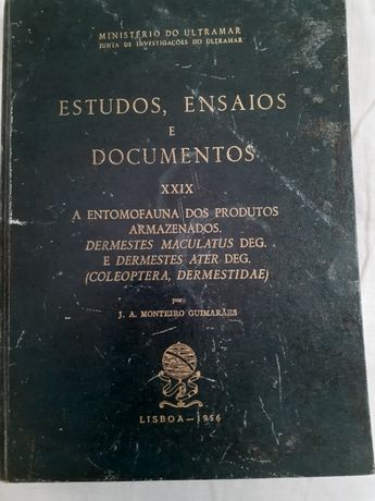 Estudos, ensaios e Documentos , A Entomofauna dos produtos armazenados