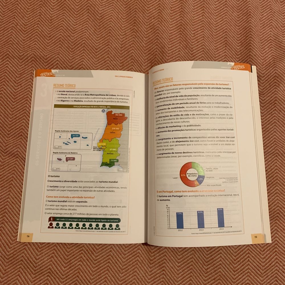 Livro de exercícios de Geografia