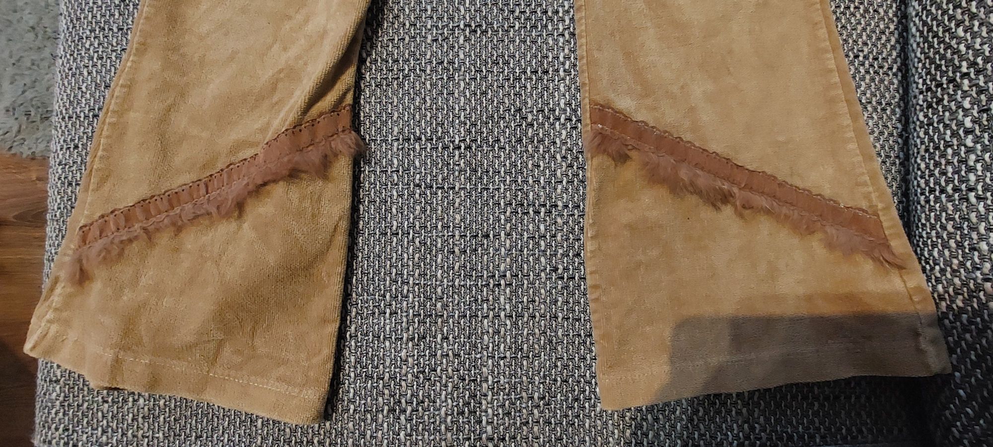 2 pary spodni Jeans kratka i velur rozmiar 228 cm