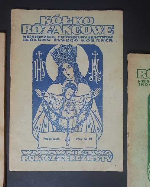 Miesięcznik Kółko Różancowe 1949 rok nr.5/8/10