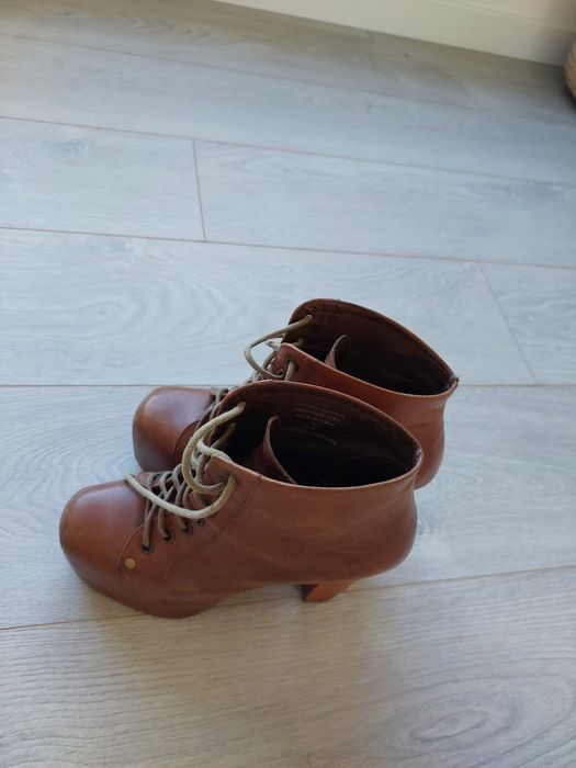 Botas salto alto Jeffry Campbell castanho