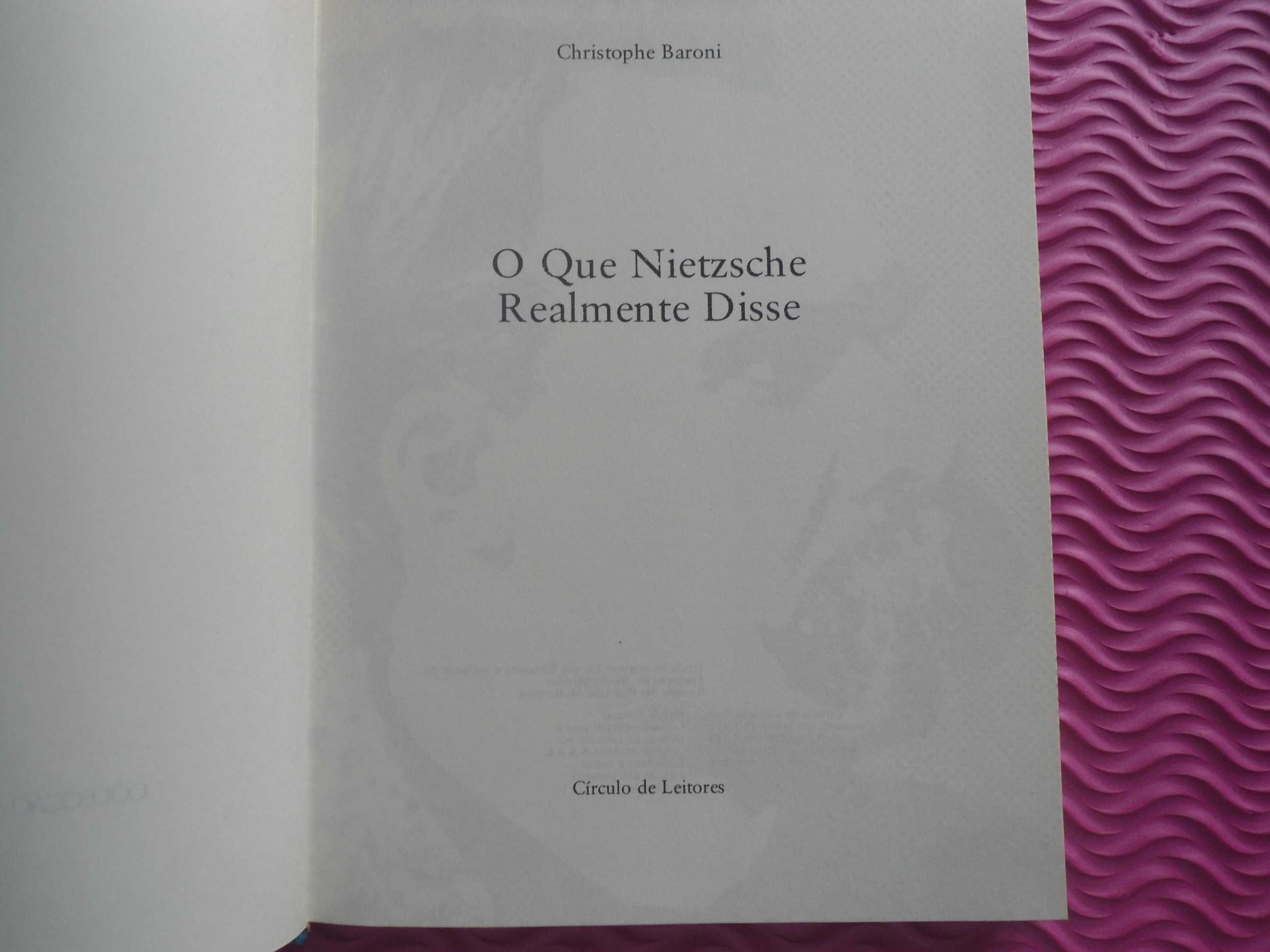 NIETZSCHE por Christophe Baron