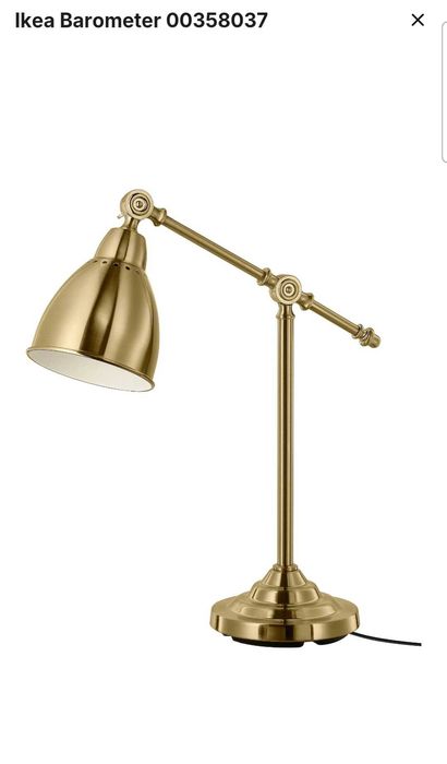 Lampka biurkowa barometr