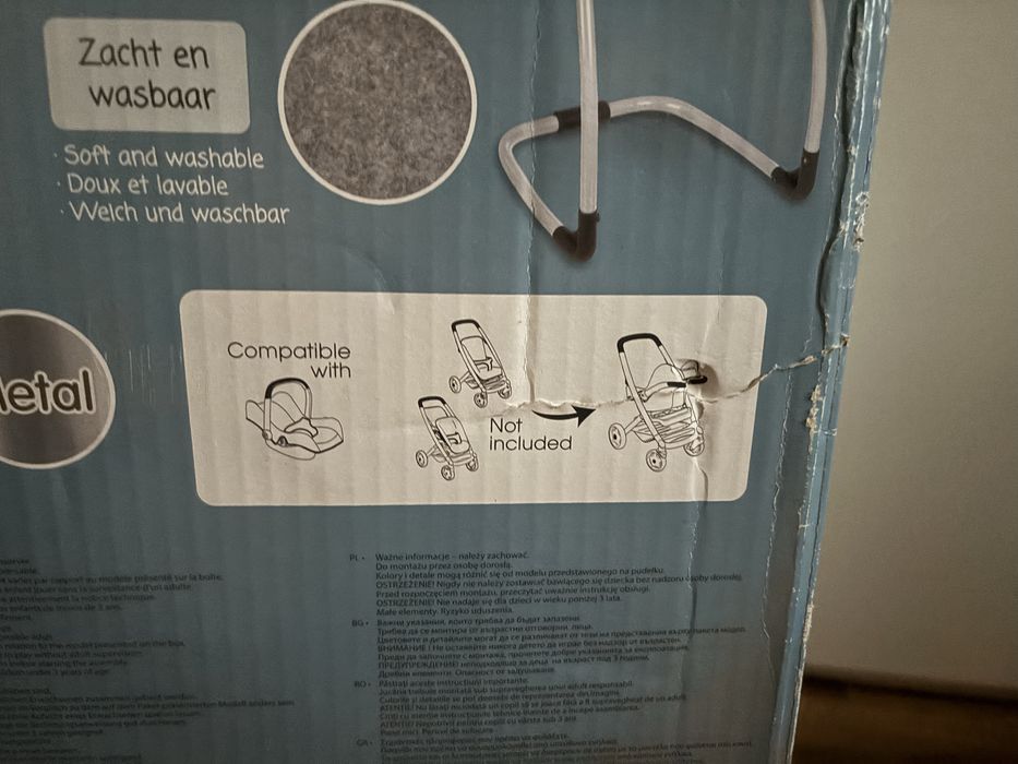 Krzesełko do karmienia huśtwaka bujaczek nosidelko dla lalki maxi cosi