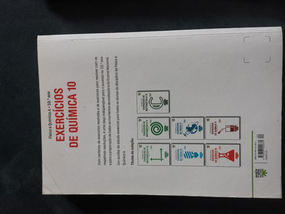 Exercícios de química, com resolução 10Ano - Raíz editora