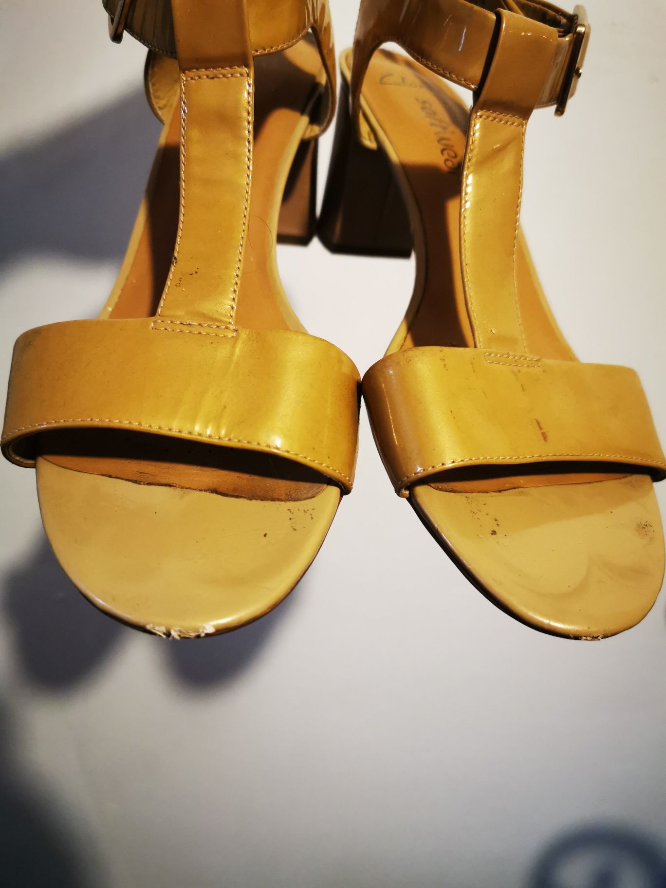 Clarks soft wear skóra 41 beżowe